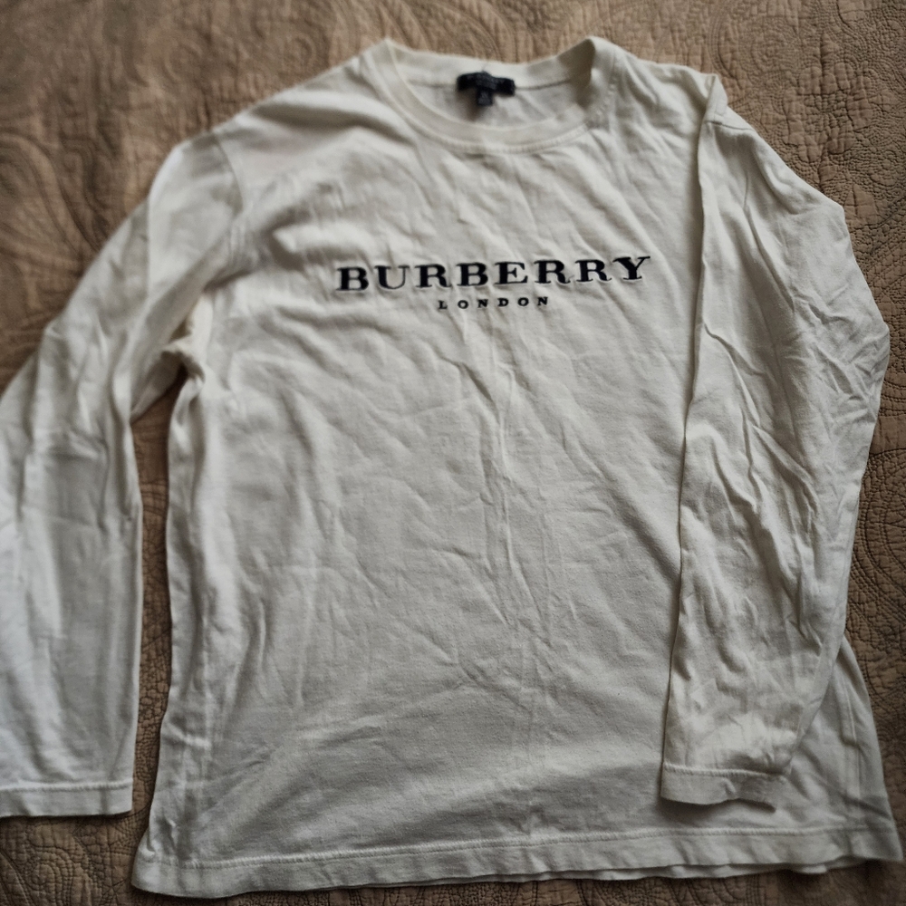 🇬🇧 Vintage Burberry white long sleeve shirt